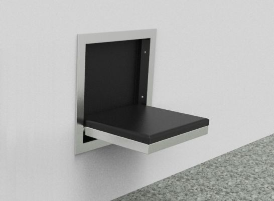 New low cost elevator folding seat